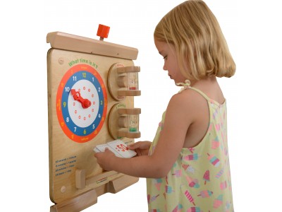 Nauka O Czasie Czytanie Godziny - Tablica Edukacyjna Masterkidz