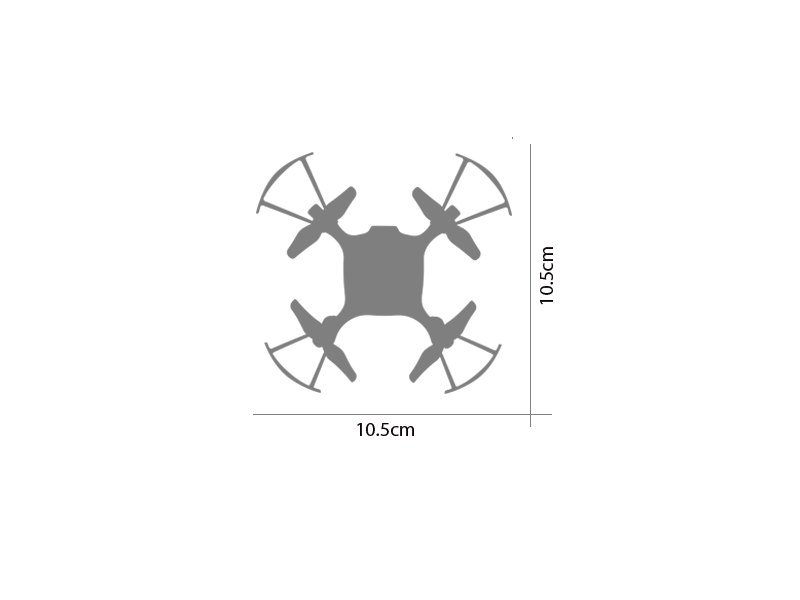 Syma X20-S (2.4GHz, żyroskop, zasięg do 20m, 10.5cm) - czarny
